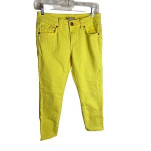 Cabi Cropped Jeans Women's Pants Size 2 Yellow